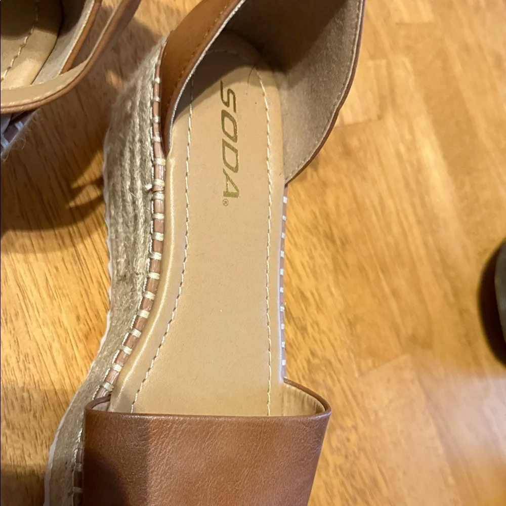 Soda Brown Espadrille Sandals